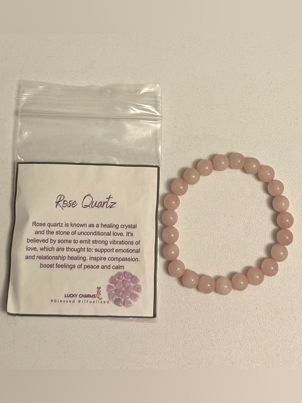 Lucky Charms “ Rose Quartz “